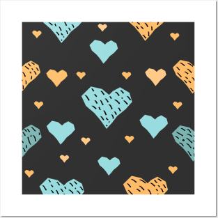 Heart Pattern Posters and Art